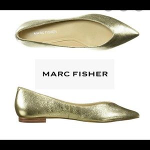 Gold Marc fisher flats